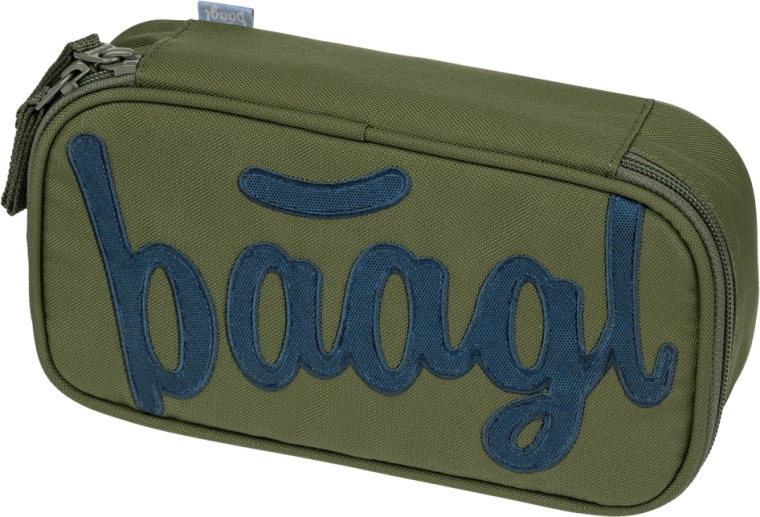 Baagl školní penál etue Olive s certifikací GRS