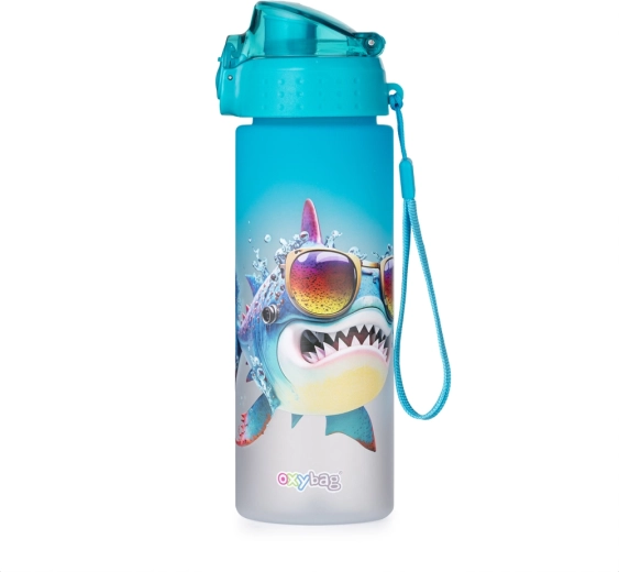 Láhev na pití OXY Click 600 ml Crazy Animals žralok