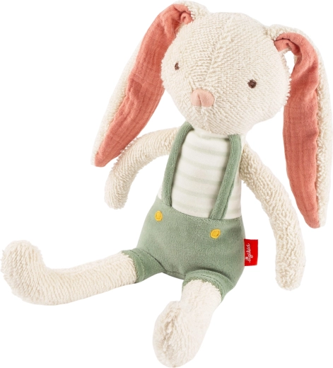 Sigikid první plyšový králíček v zelených kraťasech 34 cm