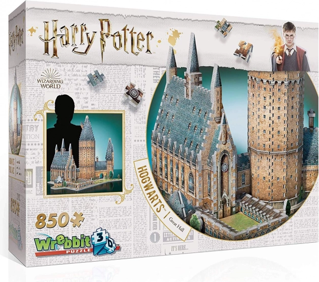 Wrebbit 3D puzzle Harry Potter: Velká síň Bradavic 850 dílků