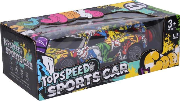 Auto graffiti RC na dálkové ovládání 24,5 cm - 1 kus