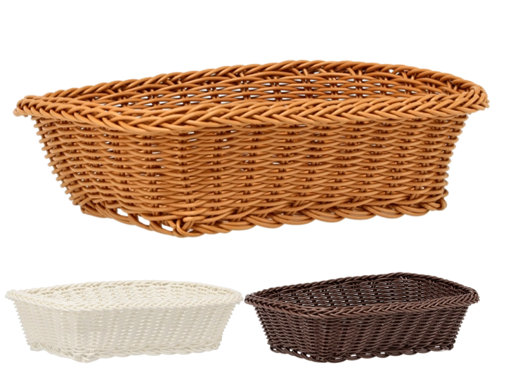 Obdélníkový plastový košík 27 × 20 × 8 cm