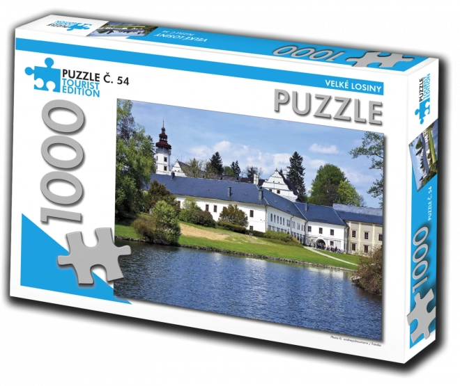 Puzzle Velké Losiny 1000 dílků turistická edice
