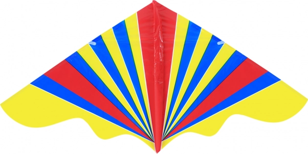 Barevný létající drak 128 × 61 cm s držadlem