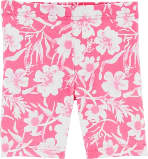 Carter's dívčí kraťasy pink floral