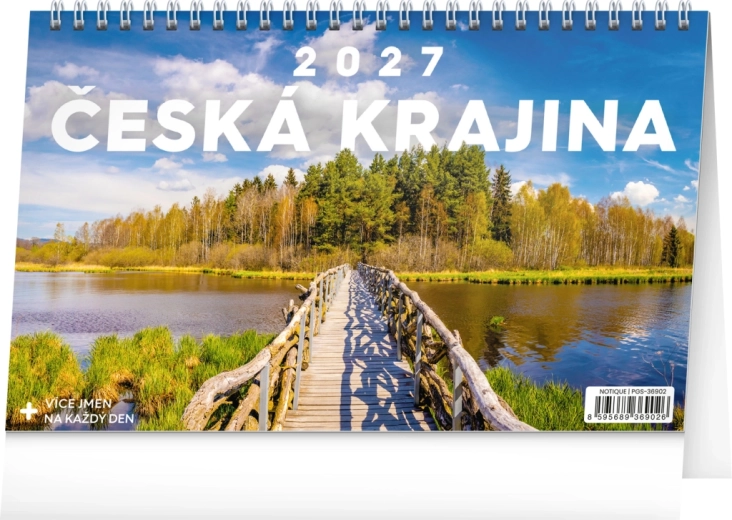 Stolní kalendář Česká krajina 2027, 23,1 × 14,5 cm