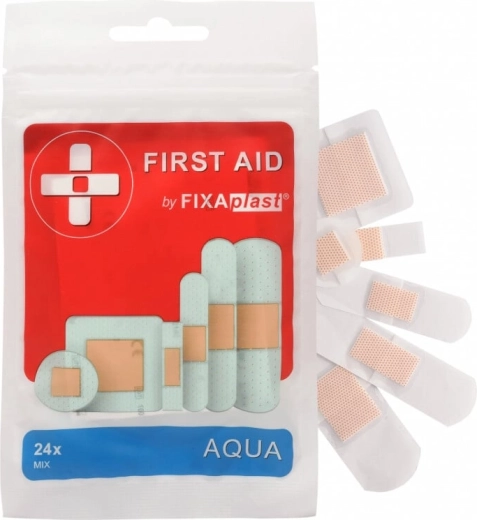Fixaplast First Aid Aqua Mix voděodolné náplasti (24 ks)