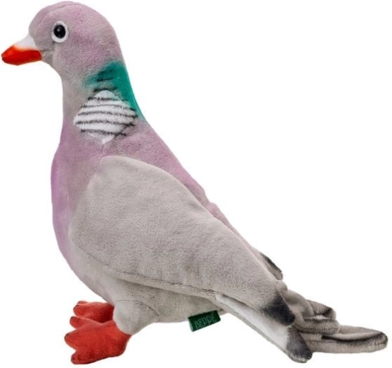 Plyšový holub hřivnáč 20 cm