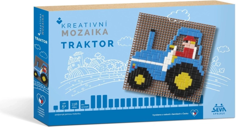 Kreativní mozaika Traktor (338 dílků)
