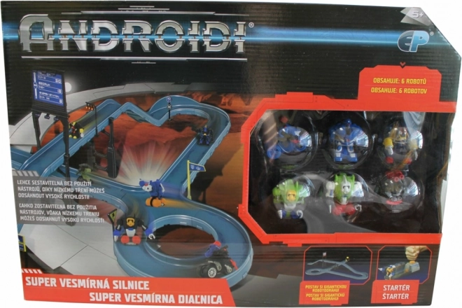 Androidí super vesmírná silnice – akční hrací sada s roboty