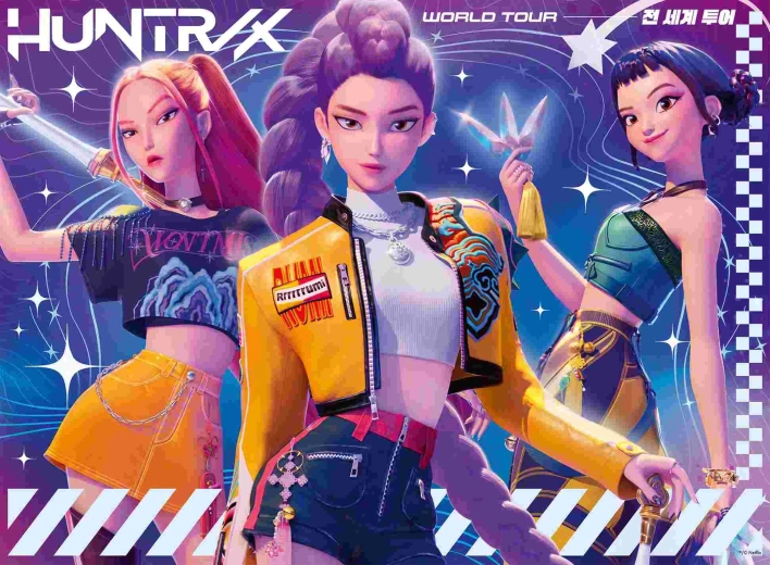 Ravensburger K-pop: Lovkyně démonů – světové turné puzzle 150 dílků