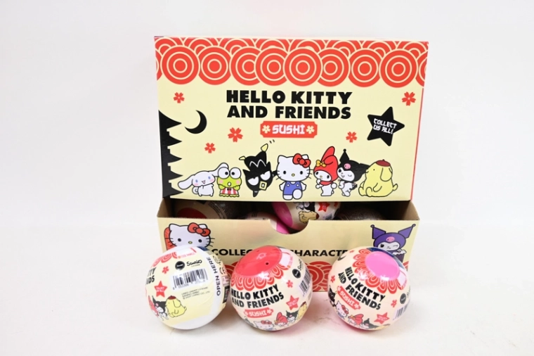 Hello Kitty sběratelská figurka v kapsli 75 mm motiv Sushi