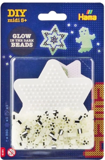 Korálkový set Hvězda svítící ve tmě, 350 ks MIDI