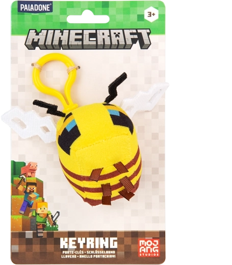 Minecraft plyšová klíčenka včela - 1 kus