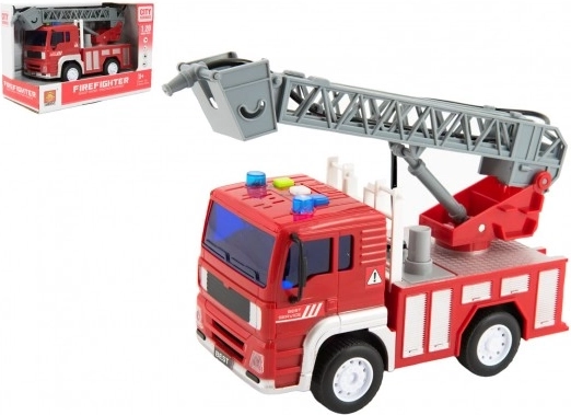 Hasičské auto s vodní tryskou a světelnými efekty