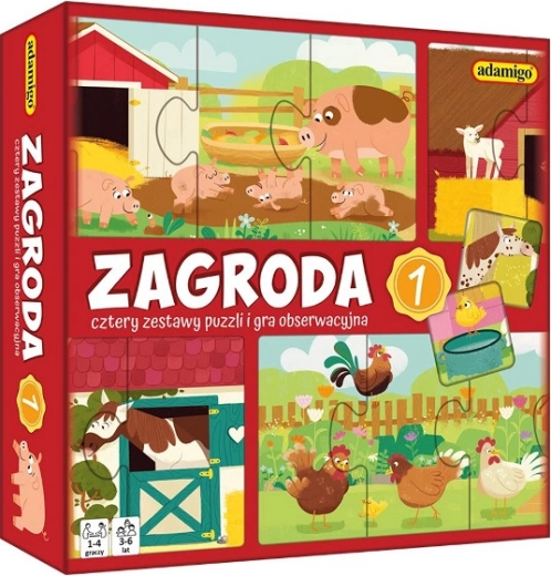Pozorovací puzzle Farma – sada 1