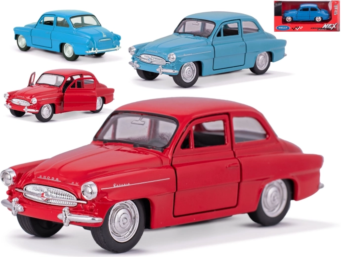 Kovový model auta Škoda Octavia Welly 1:32 s otevíracími dveřmi