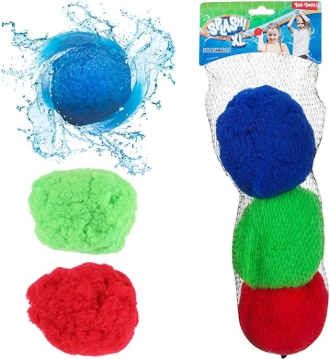 Toi Toys SPLASH super splash míčky XL 15 cm - 3 kusy v síťce