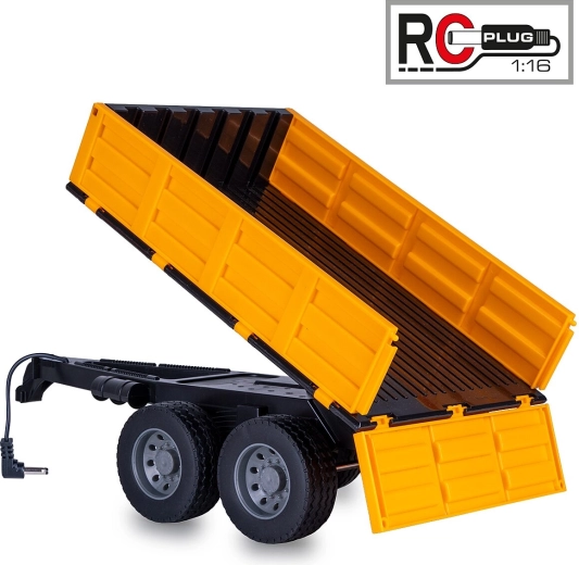 Sklápěcí přívěs pro RC traktor JAMARA 1:16 žlutý