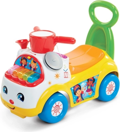 Fisher-Price hudební odrážedlo Žlutá muzikantská paráda
