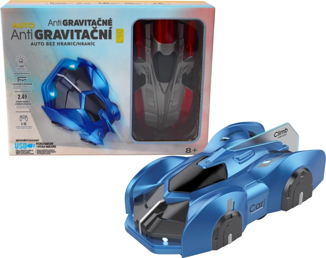 R/C anti-gravitační auto na stěny a strop s LED světly