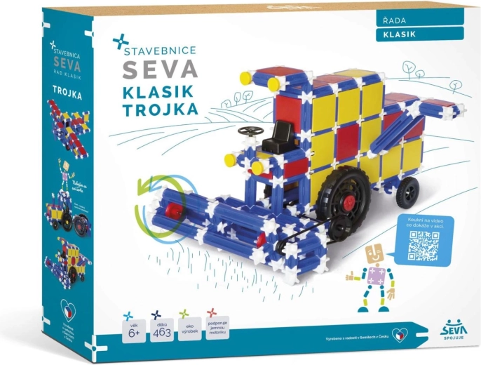 Stavebnice Seva klasik trojka 464 ks