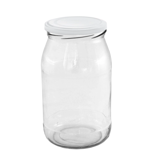 Sada zavařovacích sklenic 900 ml s emailem potaženými víčky 82 mm, 8 ks