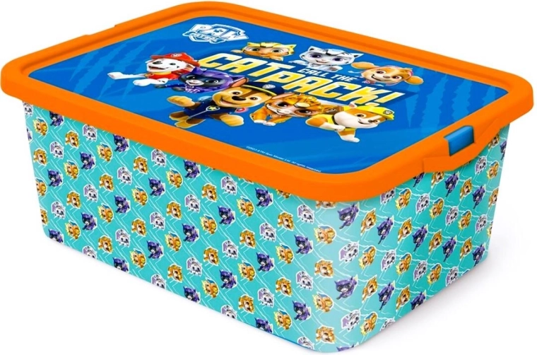 Úložný box s víkem na klip Tlapková patrola