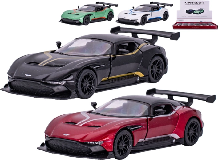 Kovový model auta Aston Martin Vulcan 1:38 se zpětným pohonem Kinsmart