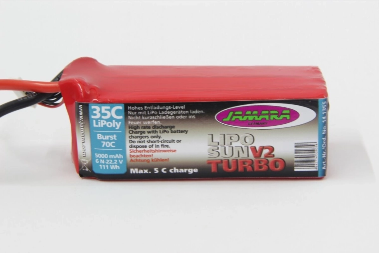 LiPo akumulátor LipoSun V2 22,2 V 5000 mAh 111 Wh 35C/70C s balancer konektorem GPR 6N