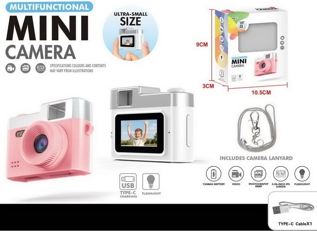 Mini fotoaparát pro děti s USB nabíjením