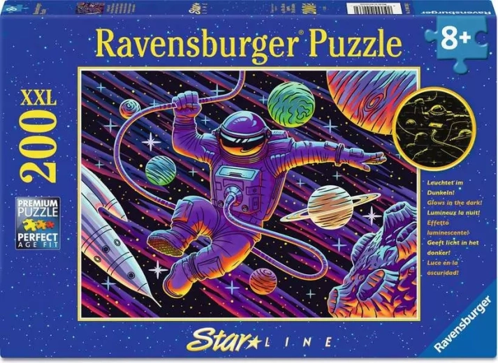 Ravensburger svítící puzzle výlet do vesmíru XXL 200 dílků