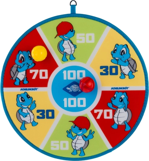 Schildkröt oboustranný terč na suchý zip se 6 míčky