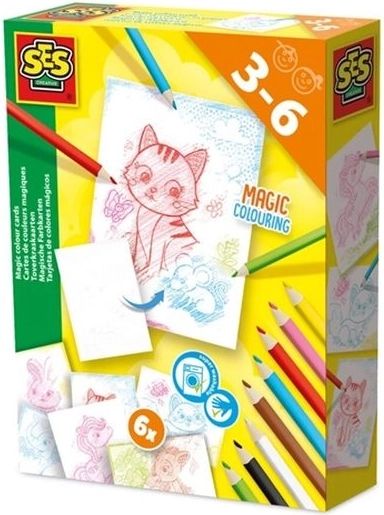 SES Creative Magic Colouring magické omalovánky s pastelkami