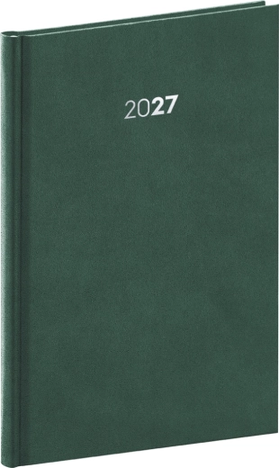 Notique týdenní diář Balakon 2027 zelený 15 × 21 cm