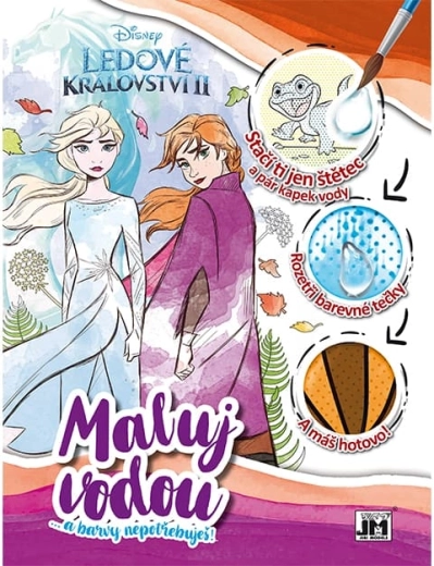 Malování vodou A4 Ledové království