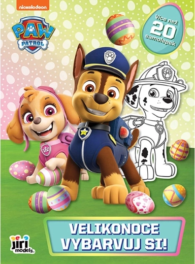 Vybarvuj si! Tlapková patrola – velikonoční omalovánky se samolepkami