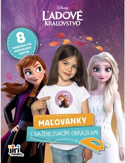 Omalovánky s nažehlovacími obrázky disney frozen