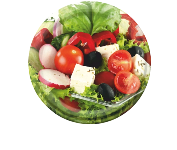 Sada zavařovacích víček 82 mm s motivem zeleniny, 10 ks