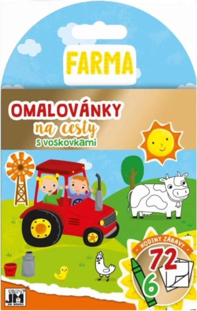 Omalovánky na cesty s voskovkami – Farma