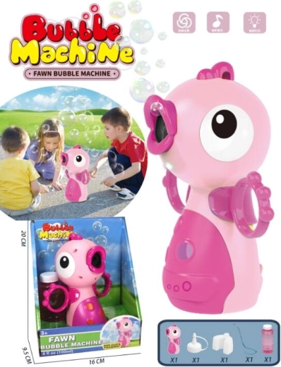 Stroj na bubliny Ptáček – růžový