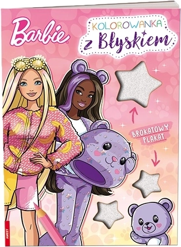 Barbie omalovánka s třpytivým plakátem