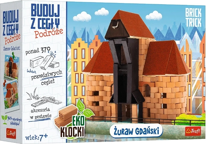 Brick Trick podróže: Žuraw z Gdaňsku – mini model z pravých cihel