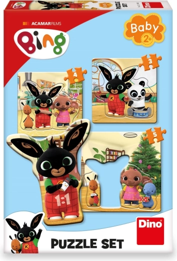 Baby puzzle Bing a kamarádi 3 v 1 (3, 4, 5 dílků)