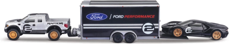 Maisto design team haulers Ford F-150 SVT Raptor a Ford GT Heritage 1:64