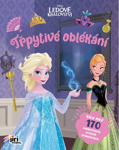 Třpytivé oblékání Ledové království - samolepková knížka