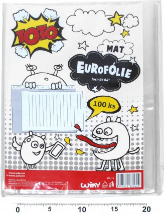 Průhledný závěsný obal U formát A4 matný