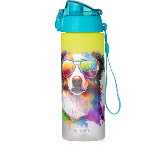 Láhev na pití OXY Click 600 ml crazy animals pes
