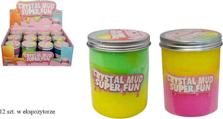 Barevný sliz v plastovém kelímku s víčkem