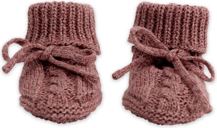 Lodger pletené capáčky knit cable rebel 0–6 měsíců
